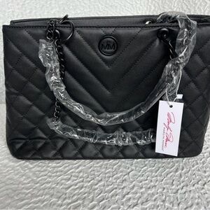 Marilyn Monroe Black Quilted Shoulder Bag